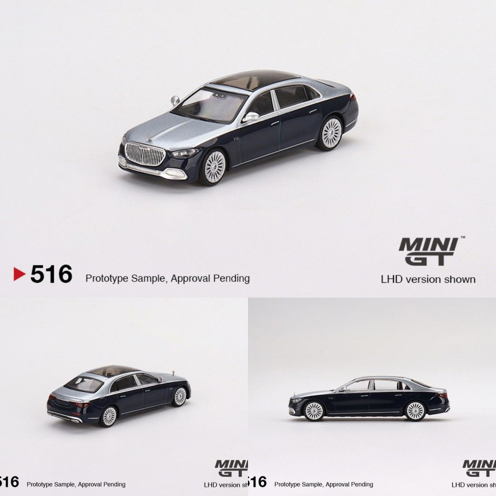 Машинка TSM Mini Gt #516 Mercedes-Benz Maybach S680 Cirrus silver top Blue  Metallic 1/64 simulation Die-cast Alloy Car Model Collection Gifts - купить  с доставкой по выгодным ценам в интернет-магазине OZON (1312515254)