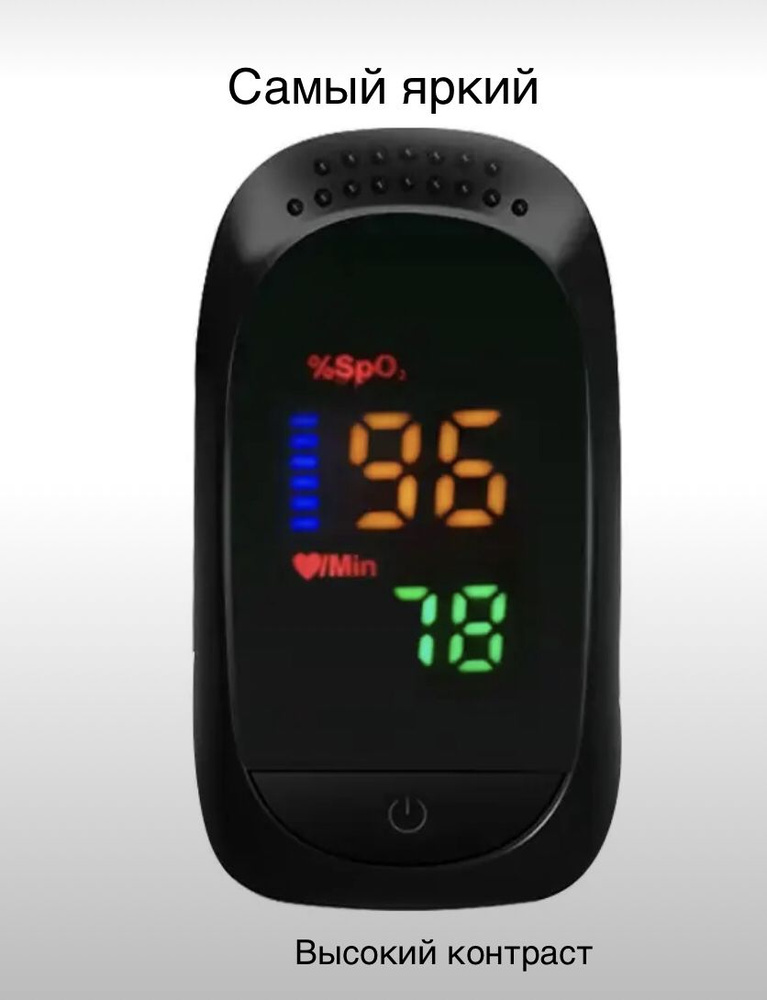 Пульсоксиметр "OXIMETER" Fingertip А2 черный на палец, контроль ...