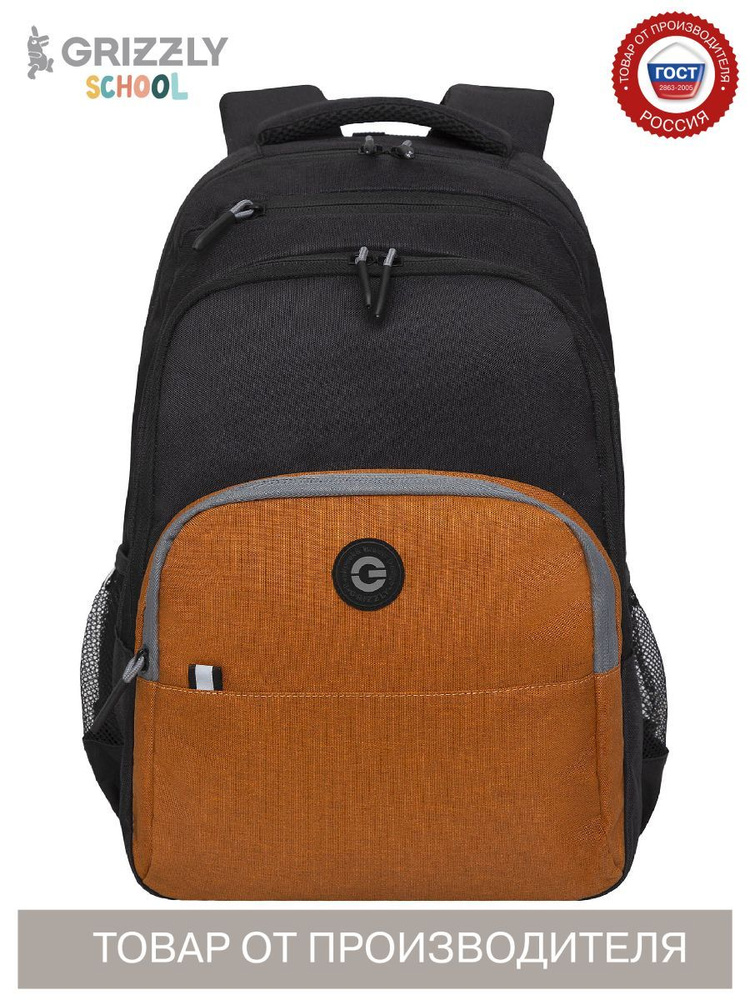 Рюкзак молодежный школьный для мальчика подростка Grizzly / портфель ...