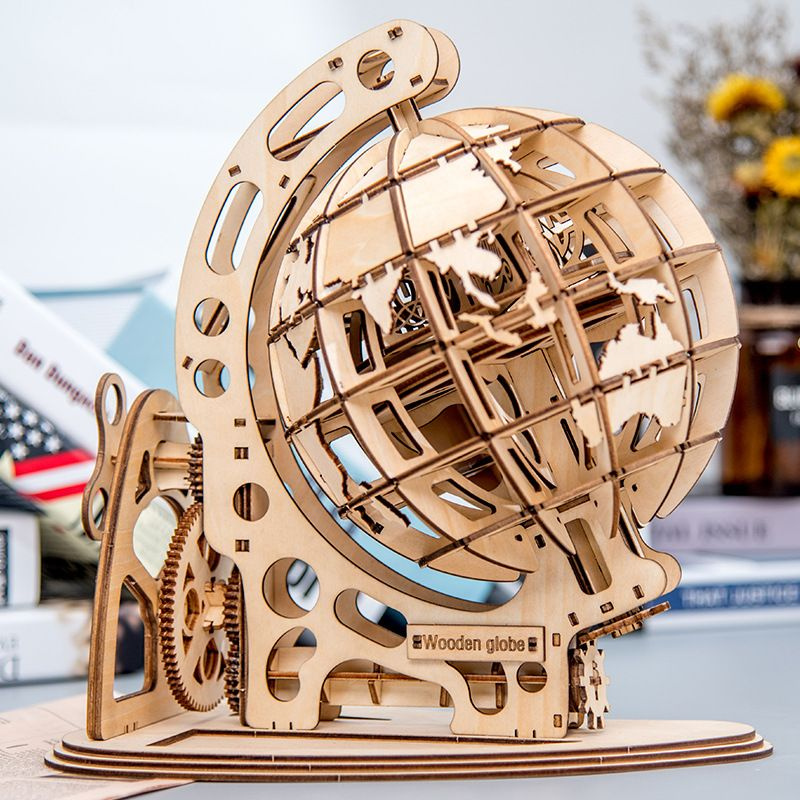 3D деревянный конструктор, земной шар #1