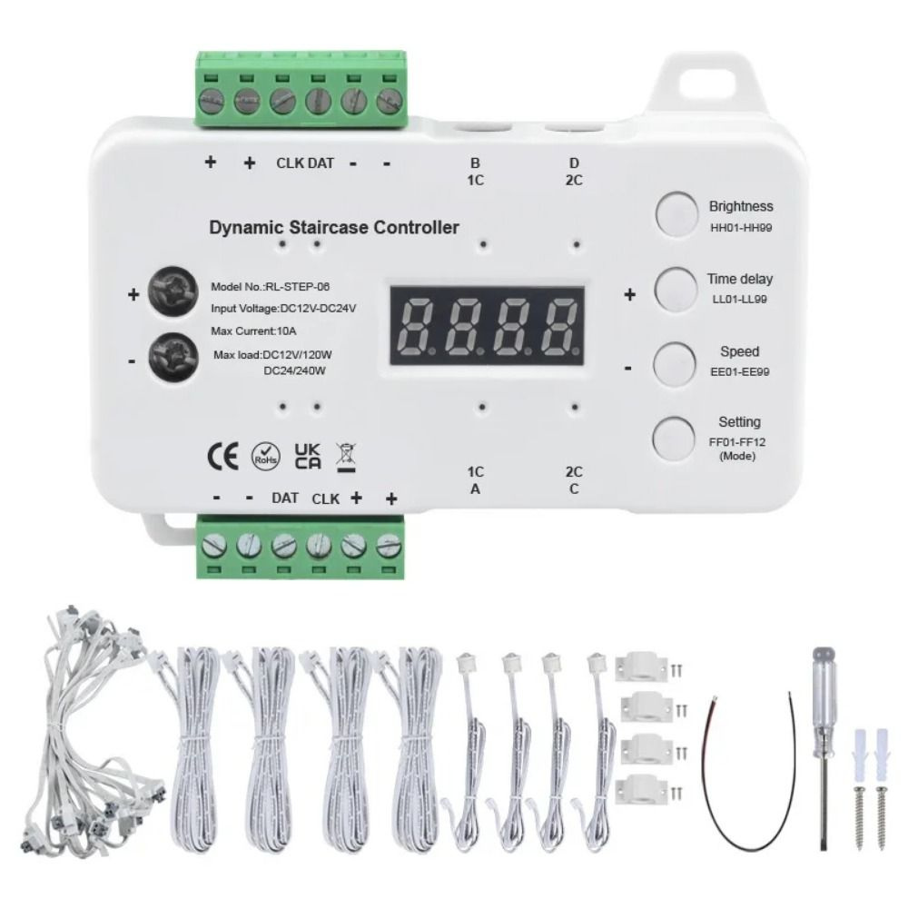 28-ступенчатый контроллер динамического датчика лестницы, без проводов ...