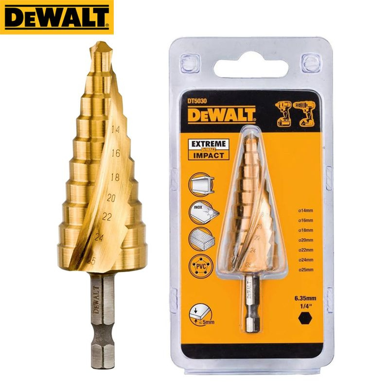 DEWALT Impact Step Bit DT5030 Тип пагоды с шестигранной ручкой, аксессуары для высокоскоростных сверл #1