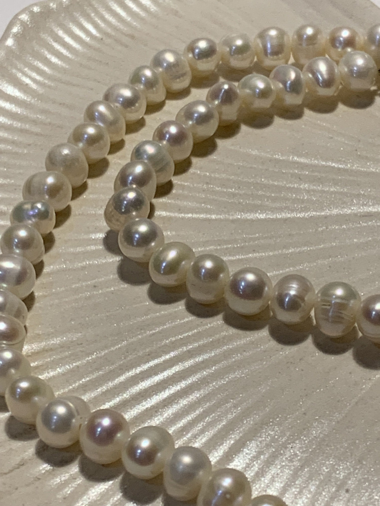 Чокер Бусы из натуральных камней Речного жемчуга - купить с доставкой ...