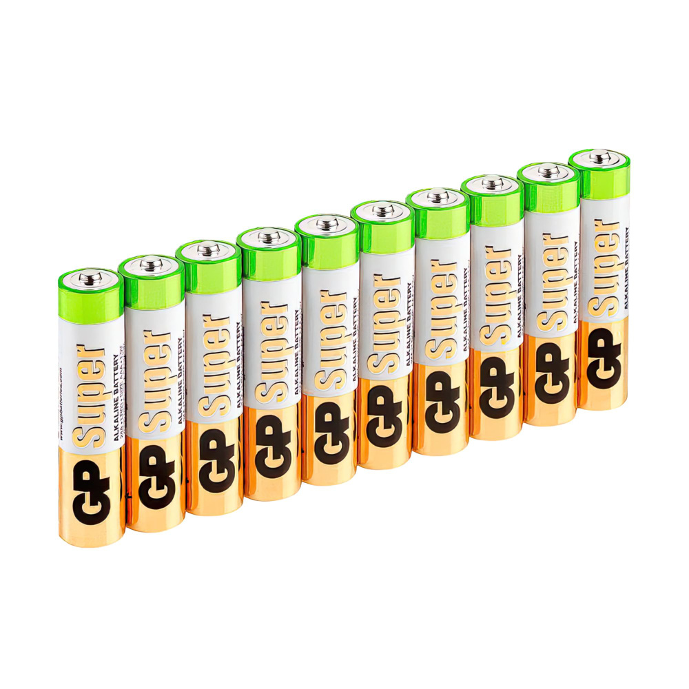 Батарейки АА пальчиковые алкалиновые GP Super Alkaline, набор 10 шт ...