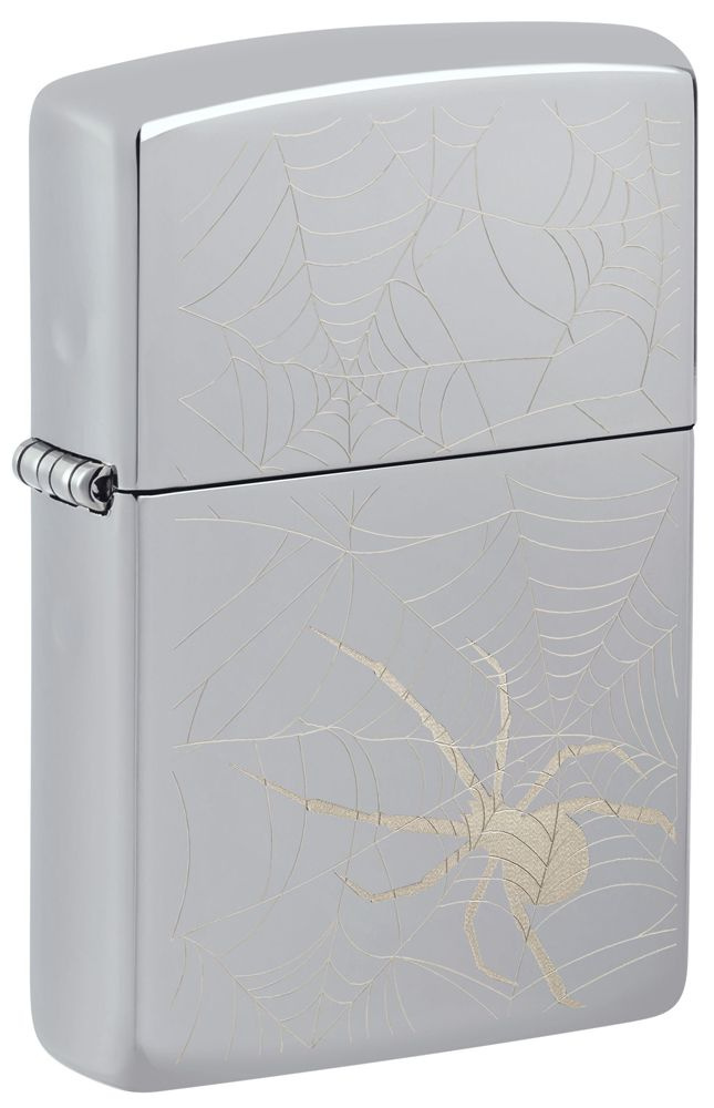 Зажигалка ZIPPO Spider Design с Покрытием High Polish Chrome Зиппо MADE IN USA 48767  #1