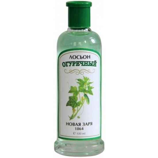 Новая Заря Лосьон для лица Огуречный, 100мл - купить с доставкой по ...