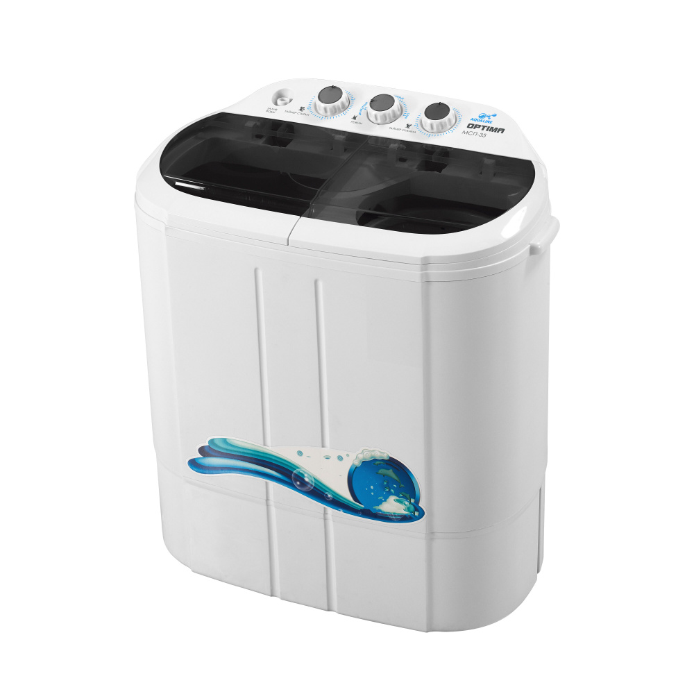 Стиральная машина Optima МСП-35 (Белая крышка с черными окнами ...