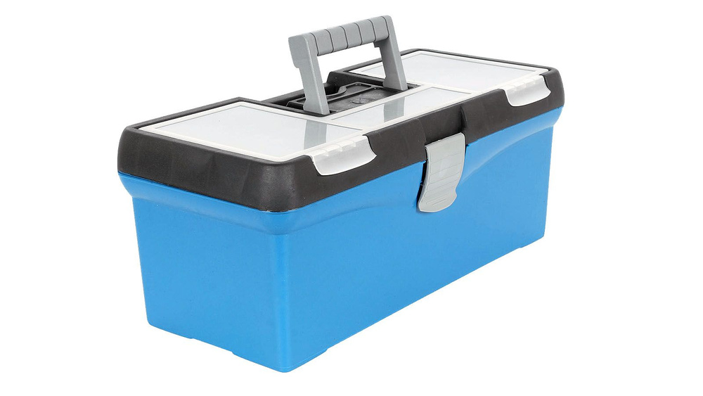 Ящик для инструмента пластмассовый 15" 385мм с морозостойким замком"Практик"  #1
