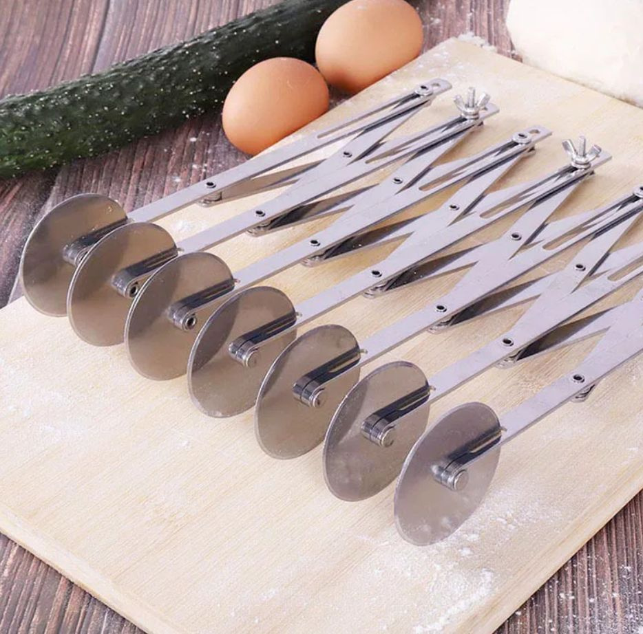 Купить Раздвижной нож-ролик для теста со стальными дисками/ нож для ...