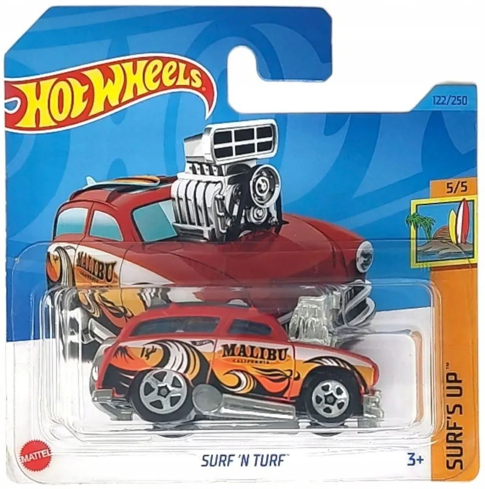 Машинка Hot Wheels (Хот Вилс) коллекционная модель Surf N Turf - купить с  доставкой по выгодным ценам в интернет-магазине OZON (1386251143)