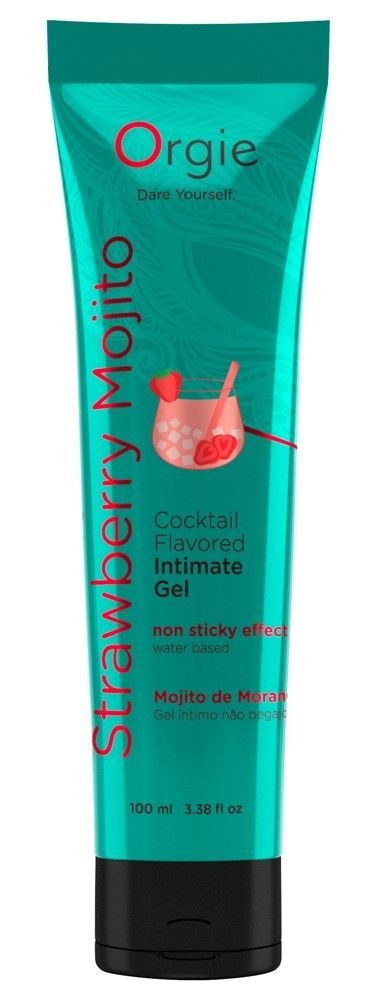 Съедобный интимный гель Orgie Lube Tube Cocktail Strawberry Mojito - 100 мл. - ORGIE  #1