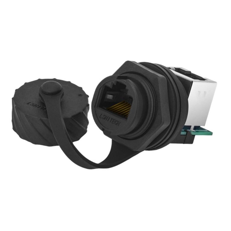 Разъем Ethernet RJ45 Cat5e папа-мама Водонепроницаемая розетка для ...