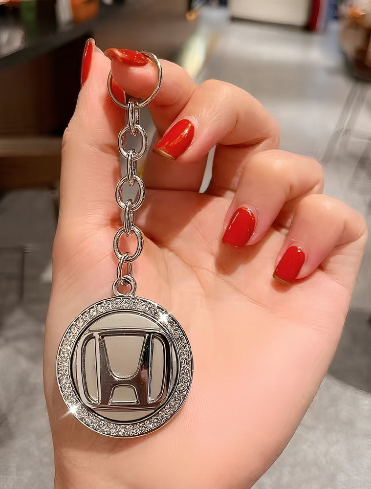 Брелок автомобильный и для ключей Honda Хонда со стразами - купить с ...