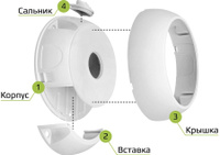 Коробка монтажная распределительная 87x87x31мм с крышкой для открытого монтажа 12 вводов ip54