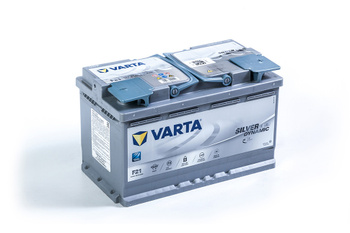 VARTA 580 901 080 (F21) Silver Dynamic AGM with Start-Stop Functionality  (DIN80 RHP tall full ledges)