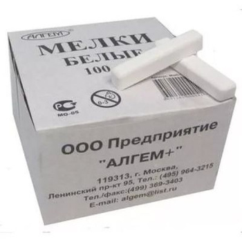 Мел Школьный Белый 100 шт – купить в интернет-магазине OZON по низкой цене