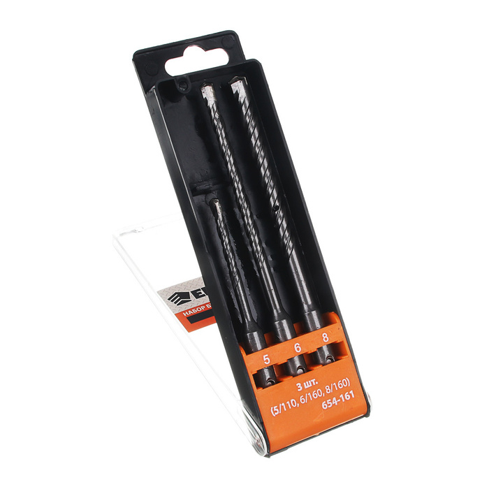 Набор буров по бетону системы SDS-plus, серия MASTER 3 шт (5/110, 6/160 ...