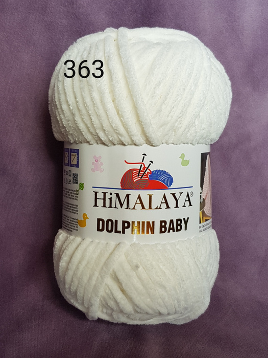 Пряжа HIMALAYA DOLPHIN BABY 80363 цвет Белый жемчуг- 3 шт. - купить с ...