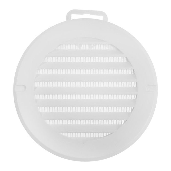Решетка вентиляционная ZEIN, d 100 мм, круглая, с сеткой, с фланцем .