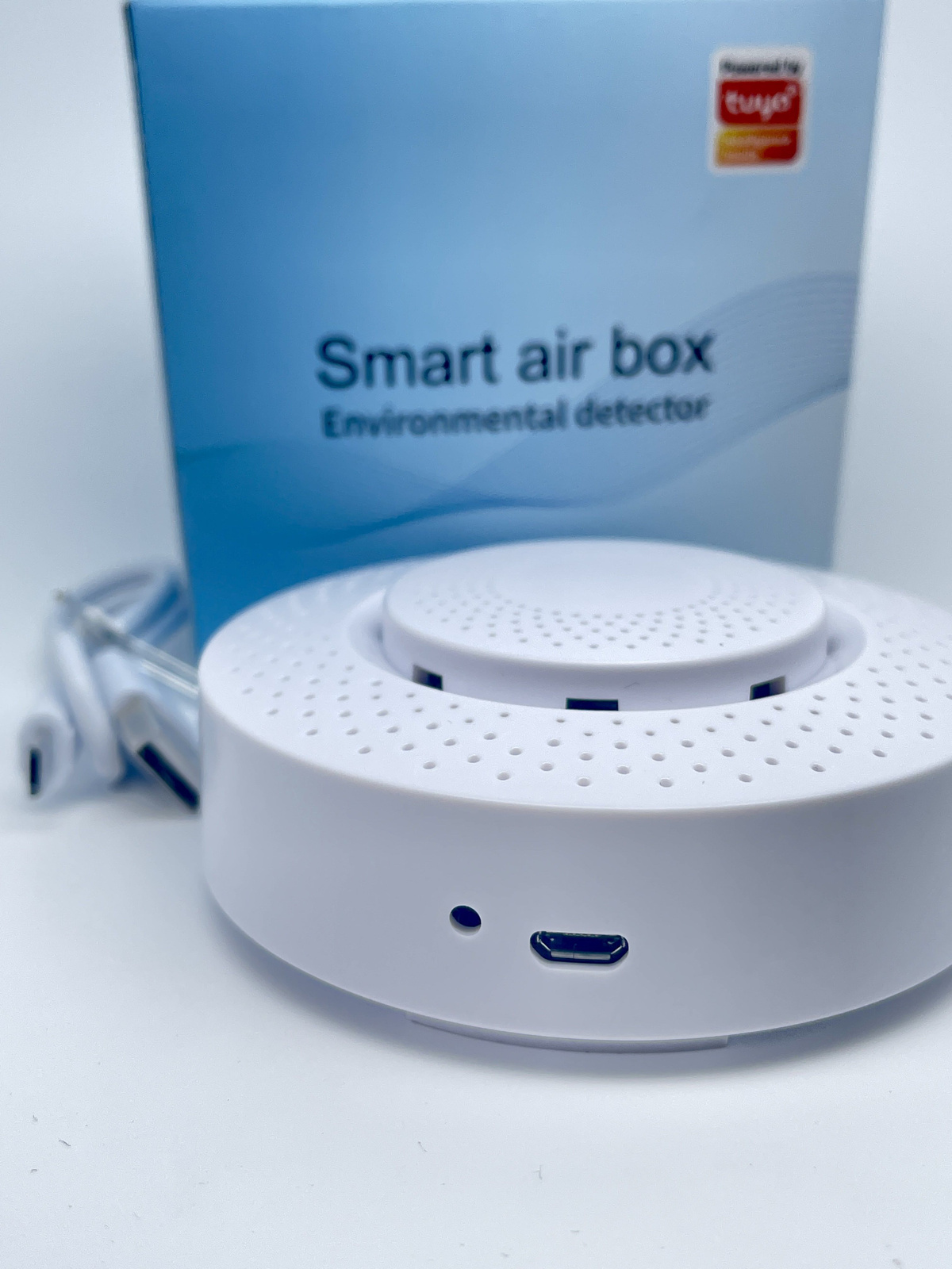 Умный датчик анализа воздуха 5в1 Tuya Wi-Fi анализатор измеряет ...