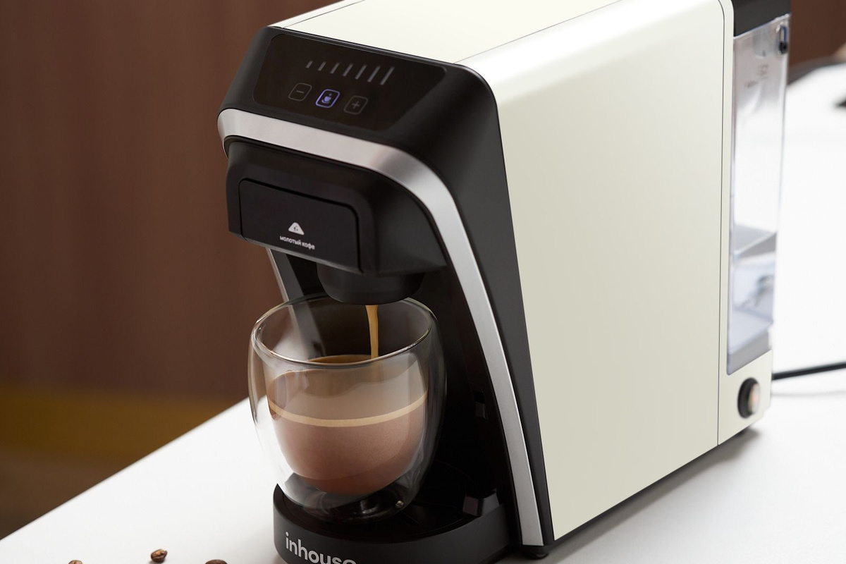 Капсульная кофемашина inhouse /Multicoffee., светло-бежевый купить по ...