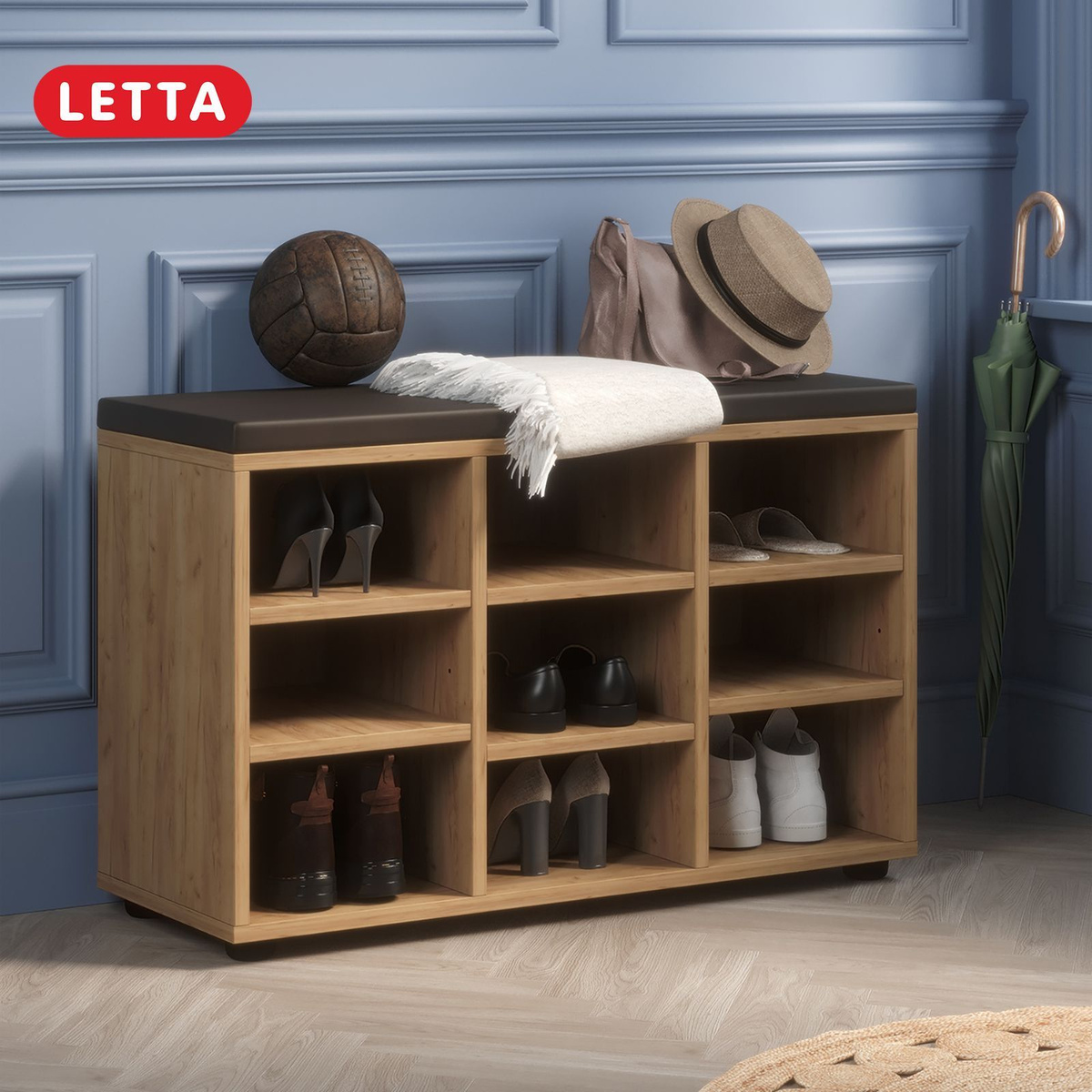 Обувница LETTA Ультра средняя l_9, ЛДСП, 78.6x29.5x50 см купить c ...