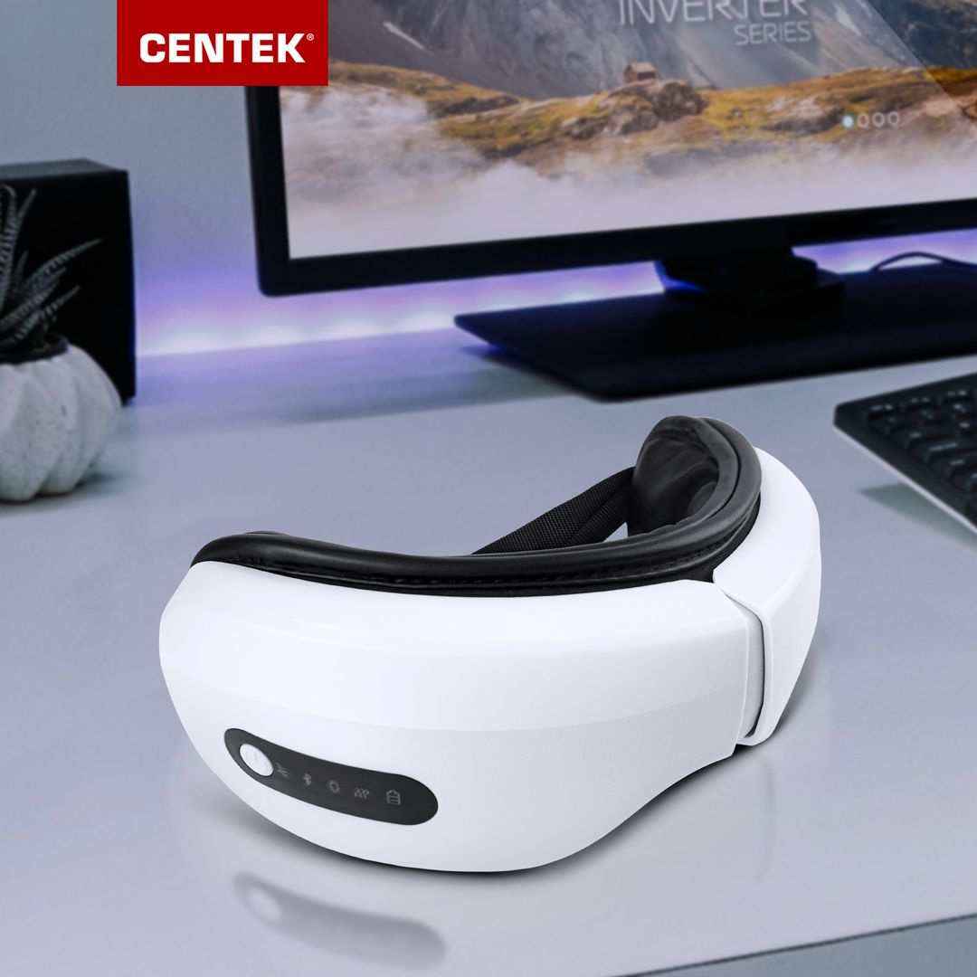 Массажер для глаз электрический CENTEK CT-2605, массажер очки от отеков ...