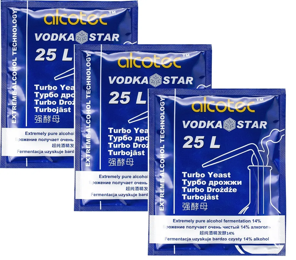 Дрожжи спиртовые ALCOTEC Vodka Star / Алкотек Водка Стар, 2 шт., 3 шт, фото 5