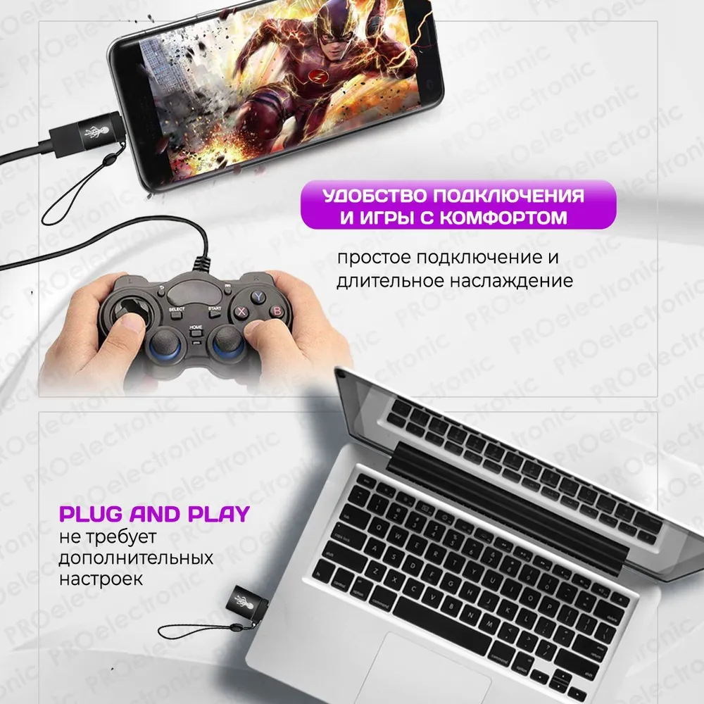 Переходник с usb на type c, OTG 3.0, тайпси юсби, черный, черный, фото 4