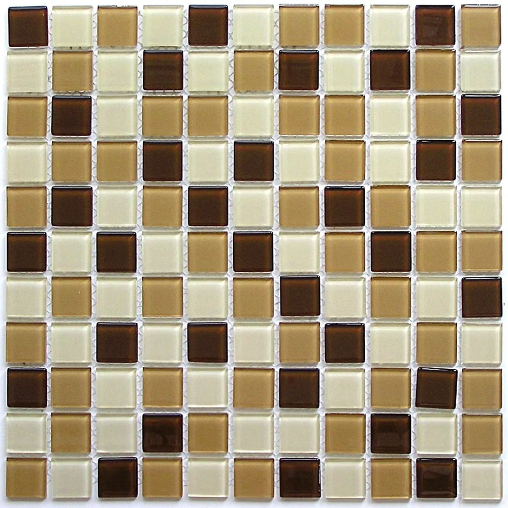 Мозаика стеклянная Latte mix/Латте микс (25х25) 300х300х4 мм (шт), 25x25, фото 3
