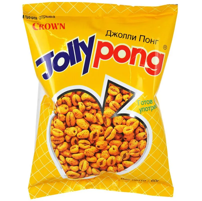 Воздушные пшеничные зерна Джолли Понг Jolly Pong, 60 г, Южная Корея, 60 г, фото 4