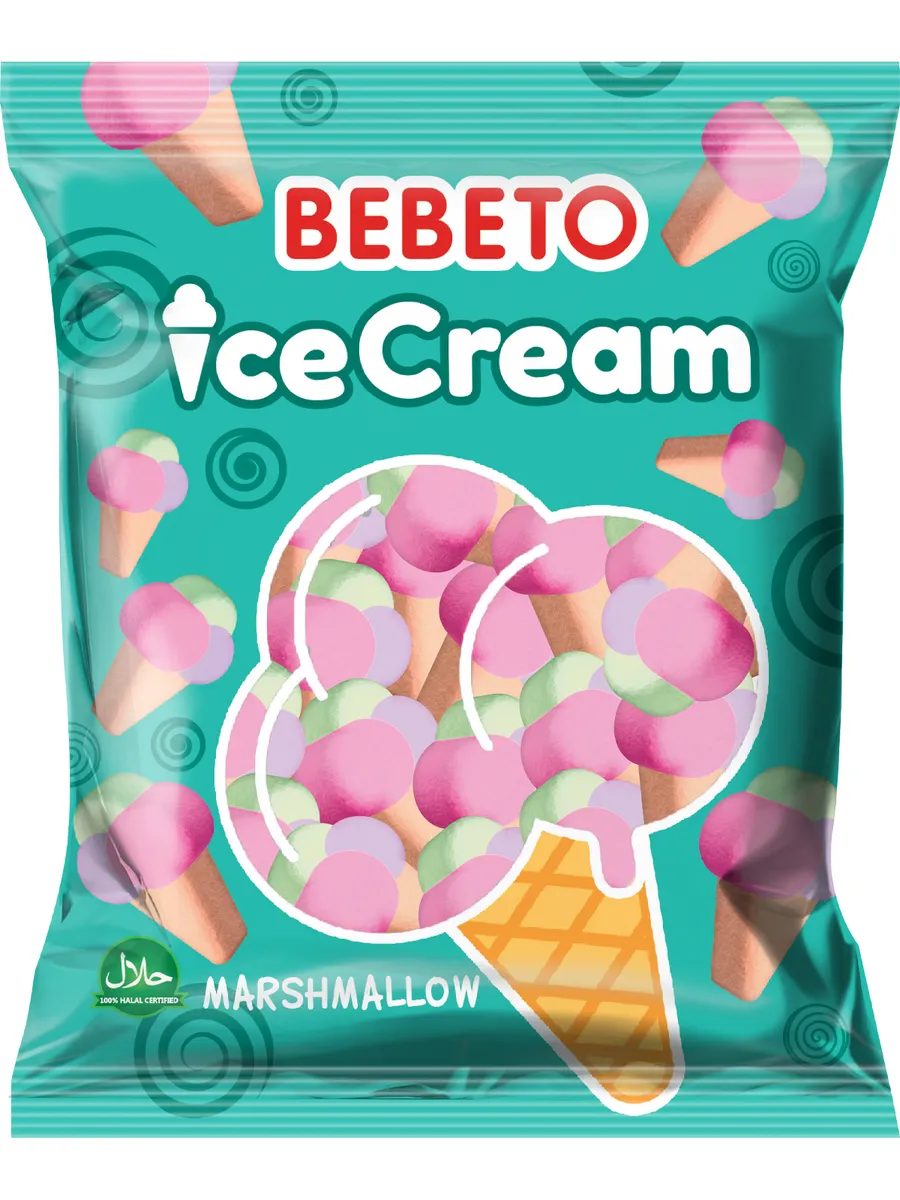 Bebeto суфле маршмеллоу Ice Cream 30г