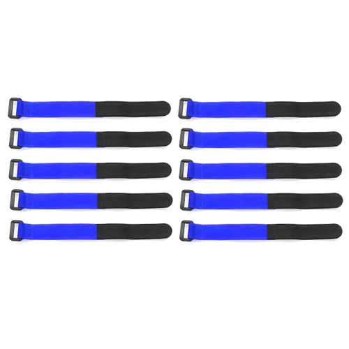 10Шт. 25Cm Lipo Battery Tie Cable Противоскользящий привязной ремень Цвета для RC вертолета Quadcopter Crawler Car, темно-синий