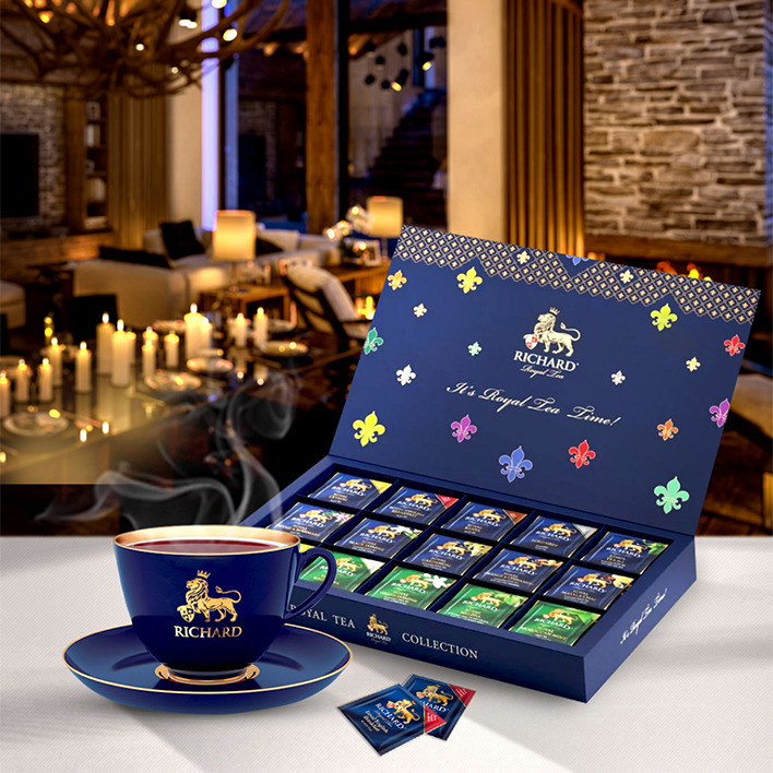 Чай в пакетиках подарочный набор RICHARD "Royal Tea Collection" подарок ...