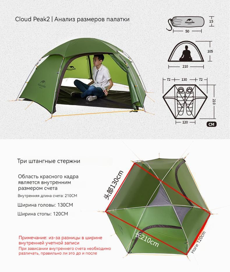 nature hike cloud peak 2 tent