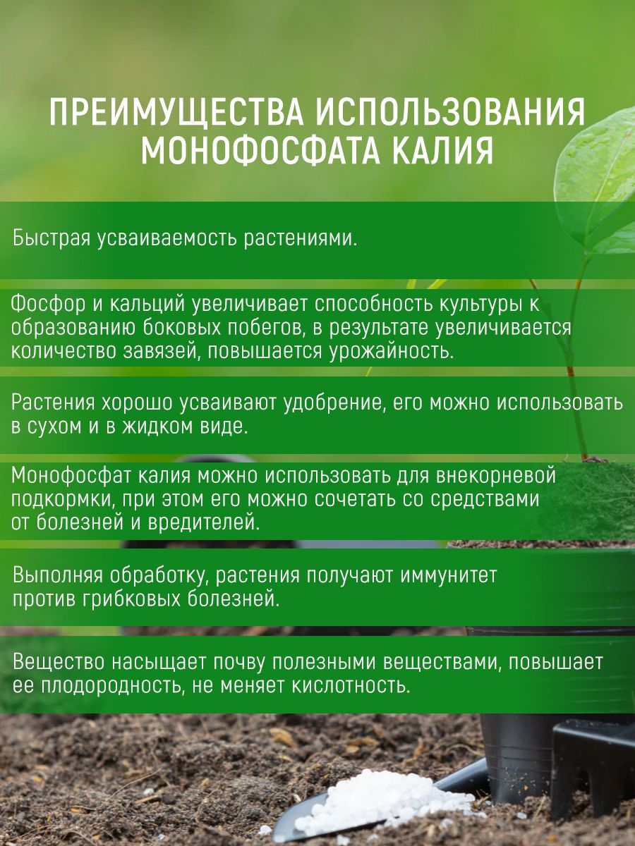 Огурцы подкормка монофосфатом калия