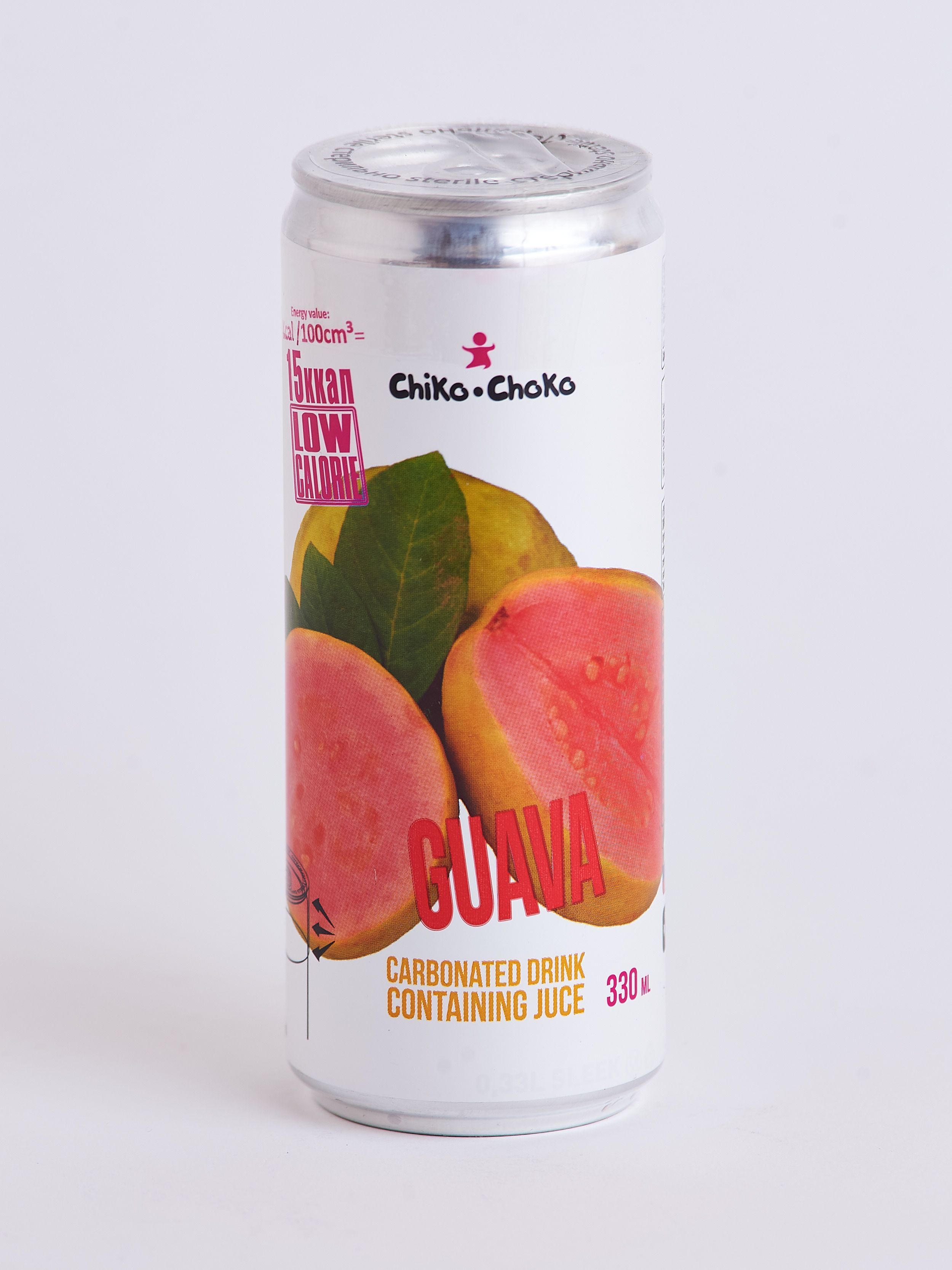 Низкокалорийный средне газированный напиток Гуава без сахара Chiko ...