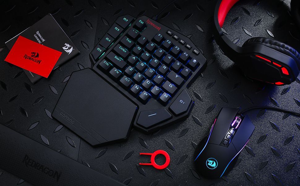 K585 one-handed wired Gaming Keyboard. Red Square io TYPEX. Red Square io. Redragon Veigar k643wgc-RGB-Pro.