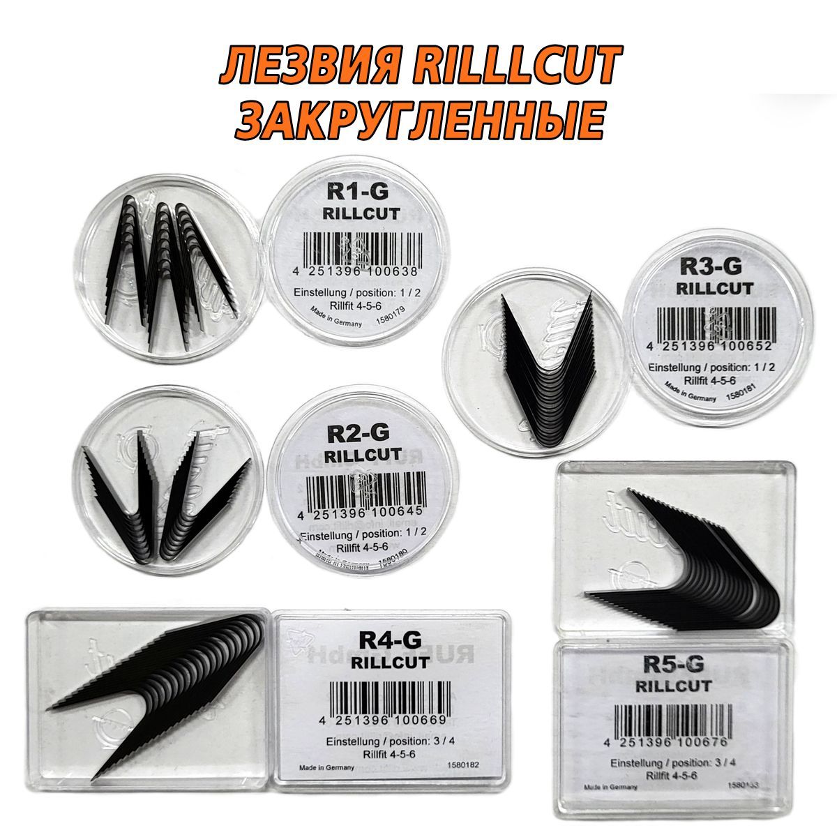 Стартовый набор лезвий RILLCUT для нарезки протектора шин машинкой ...