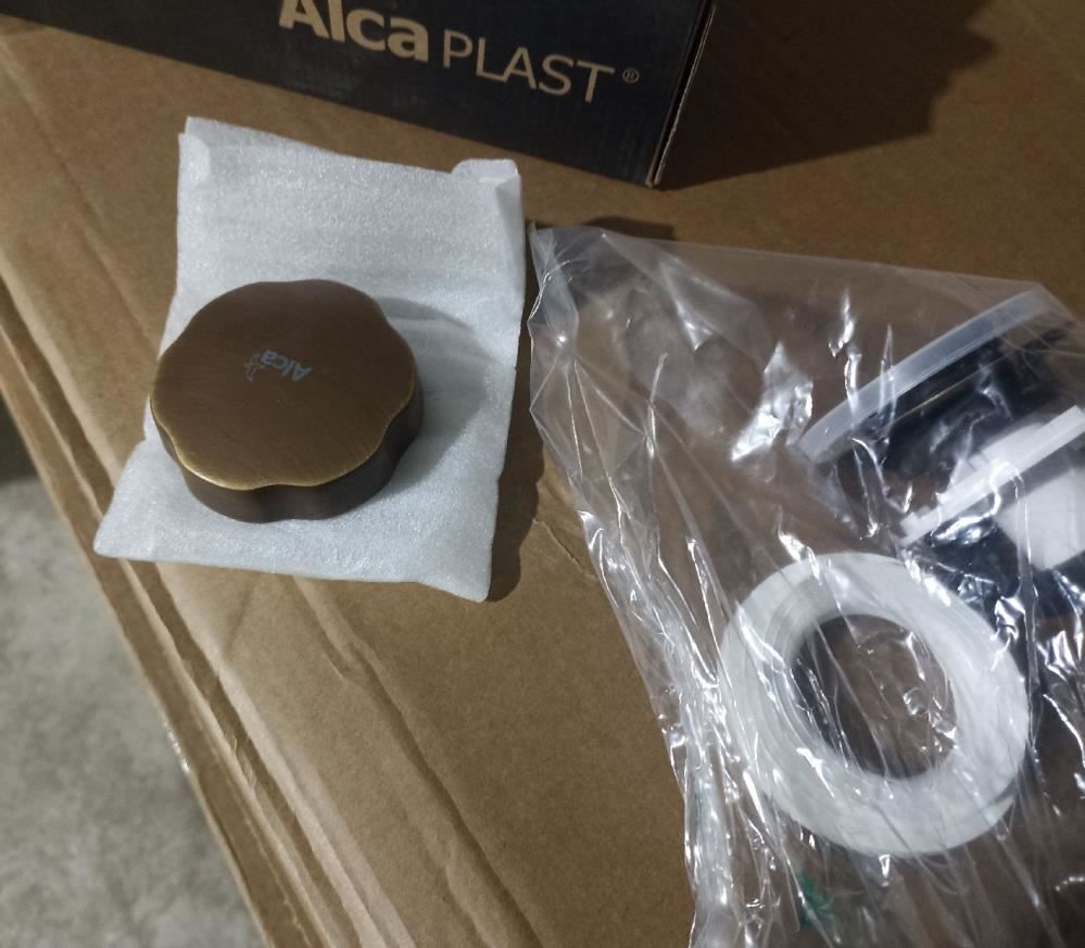 Alca Plast A55ANTIC Сифон для ванны автомат-комплект, бронза-антик — купить в Алматы