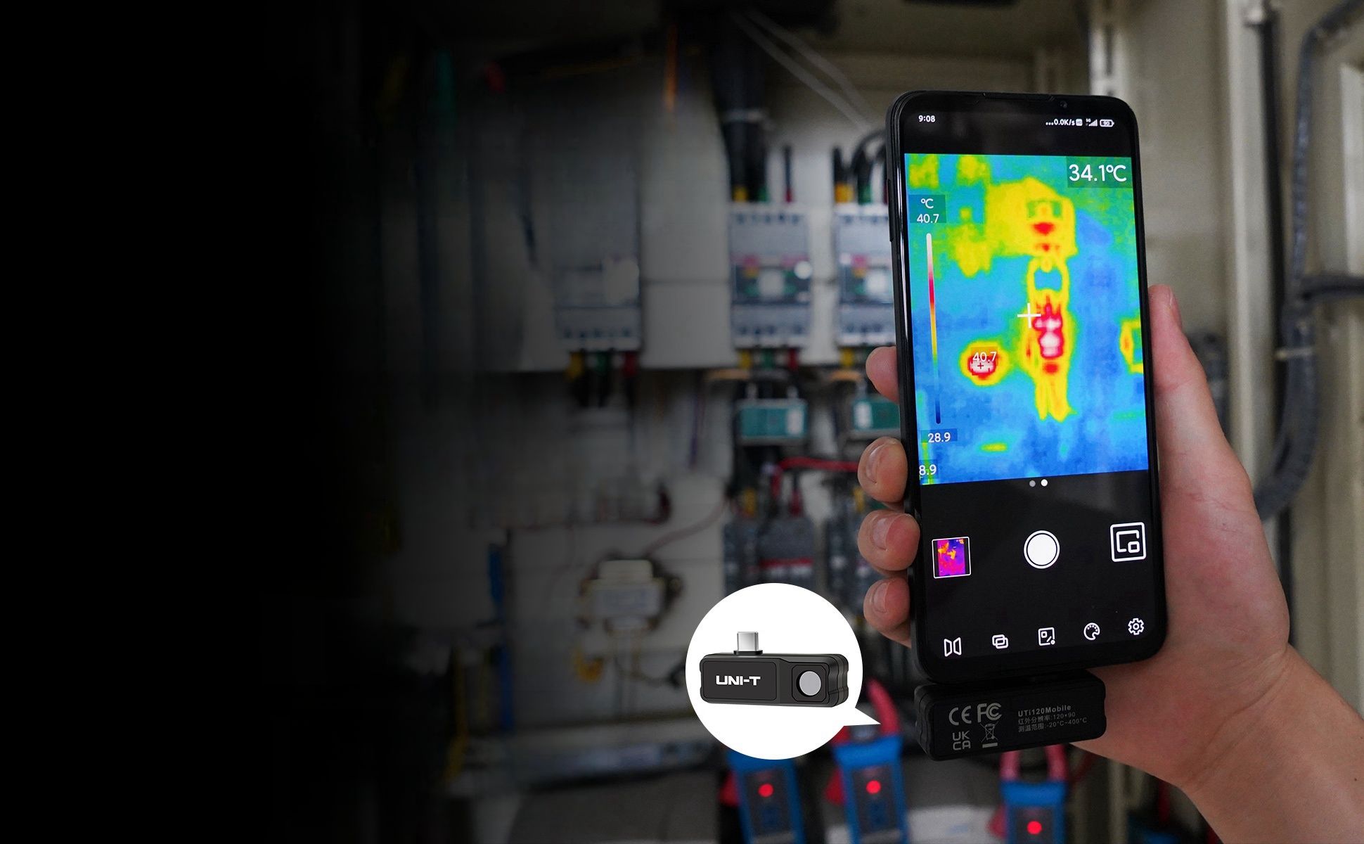 тепловизор строительный uni-t,UNI-T UTi120Mobile рофессиональный ...