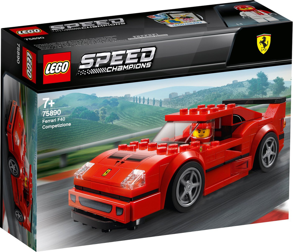 Конструктор LEGO Speed Champions Ferrari F40 - купить с доставкой по  выгодным ценам в интернет-магазине OZON (166280093)