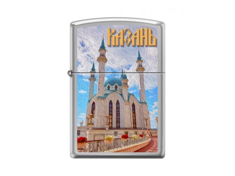 Зажигалка бензиновая ZIPPO Казань High Polish Chrome #1