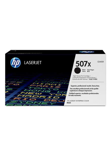 Картридж HP 507X - CE400X лазерный картридж HP (CE400X) 11000 стр, черный  #1