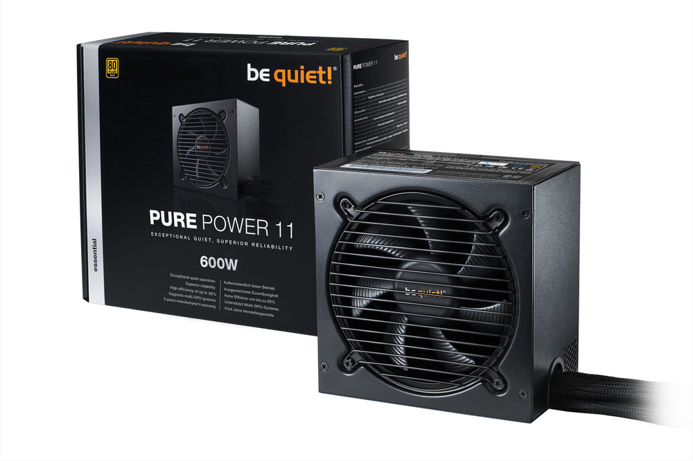 be quiet! Блок питания компьютера Pure Power 11, 600 Вт (BN294 ...