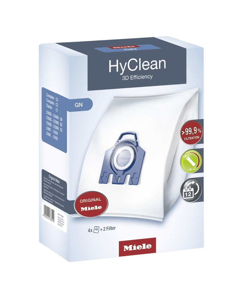 Мешки, пылесборники синтетические Miele GN HyClean 3D Efficiency для пылесосов серии S800-S858, Classic #1