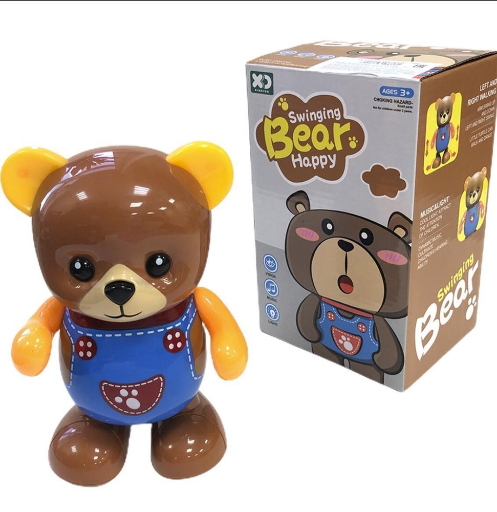 Интерактивная игрушка мишка swinging bear happy