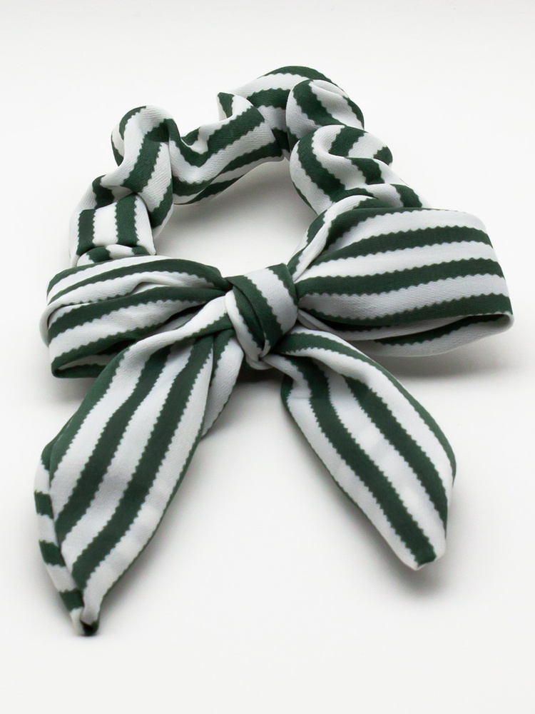 Резинка для волос тканевая с бантом (полоска) - купить с доставкой по ...