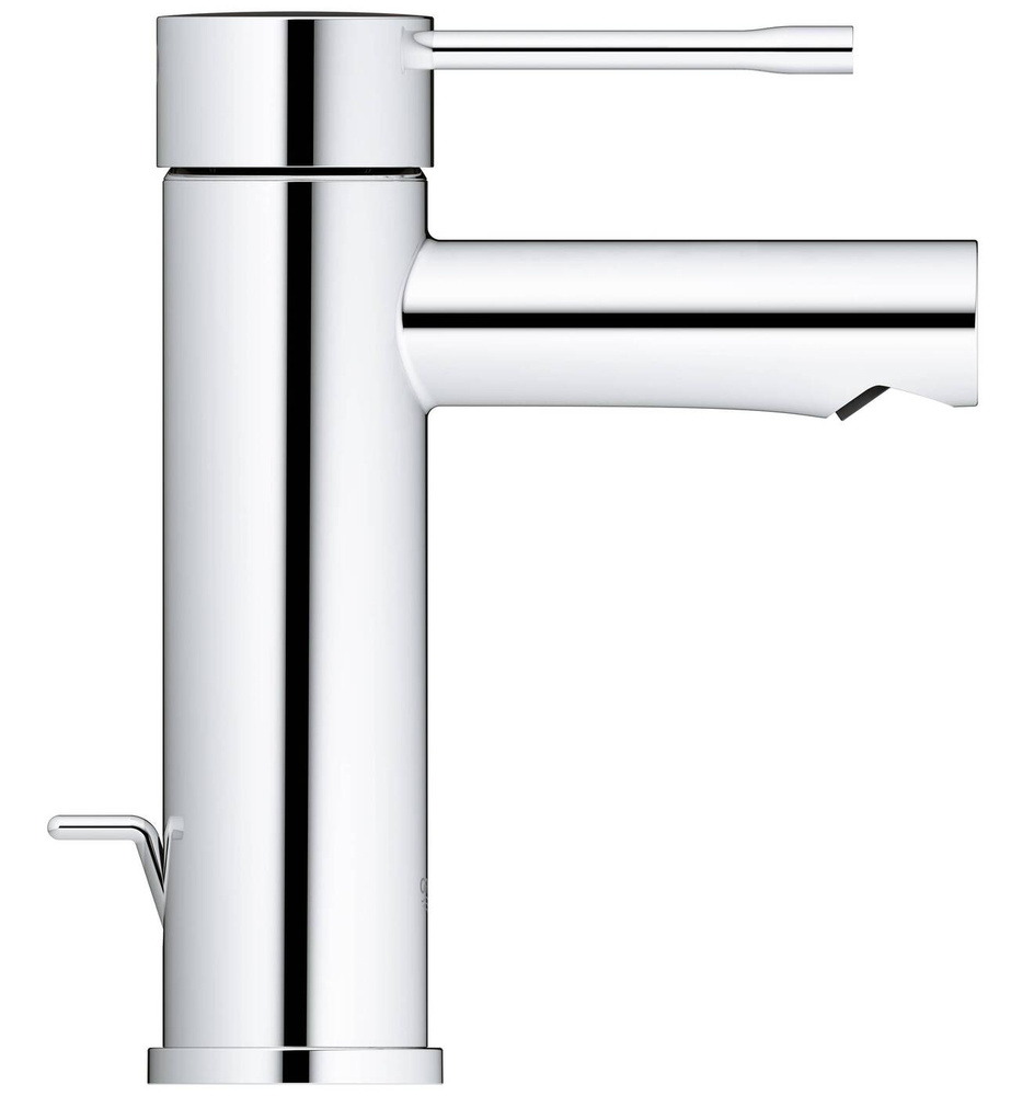 Смеситель для раковины GROHE Essence+ с донным клапаном и низким изливом, хром (32898001)  #1