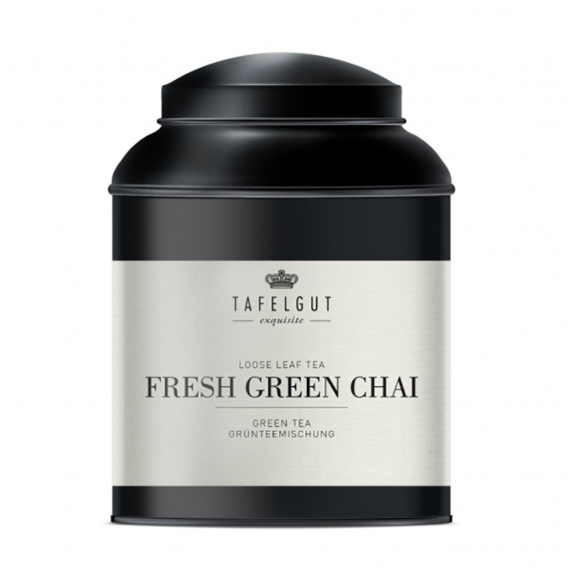 Зеленый чай Tafelgut "FRESH GREEN CHAI", со специями, в жестяной банке 120 гр  #1